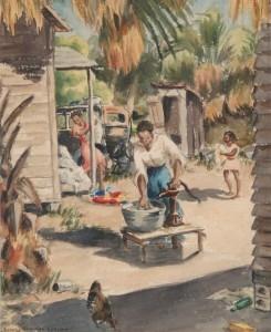 Dorothy Sherman Leech, Sarasota. Watercolor, 13 1/2 by 16 1/2 inches. 