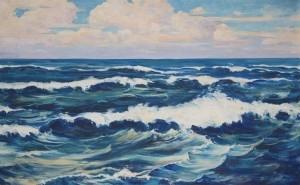Don J. Emery, Daytona Beach. Oil on canvas, 40 by 63 inches. 