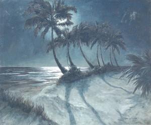 Ulrick Fisher, Palm Beach. Oil on canvas, 30 by 36 inches. 