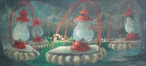Jane Ziegler, Sarasota. Oil on board, 14 by 30 inches. 